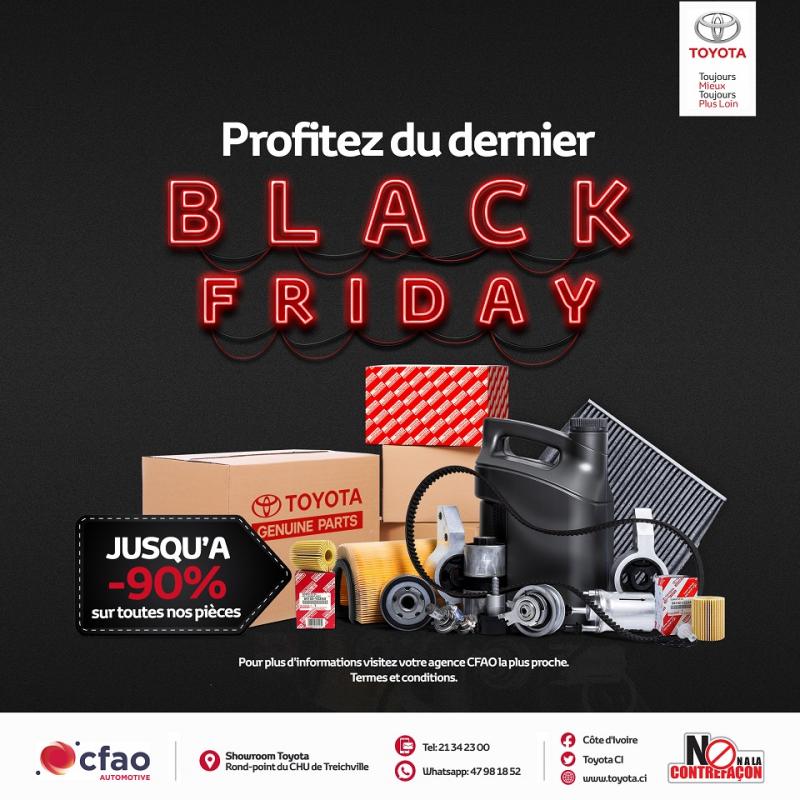 Jusqu'à 90% de réduction - Dernier jour | Toyota Black Friday