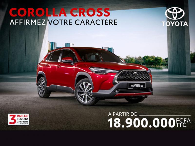 Offre Spéciale: Nouveau Toyota Corolla Cross à partir de 18.900.000 FCFA